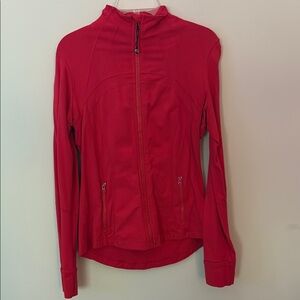 Lululemon Athletica Pink Utility Jacket High Collar Fitted Design